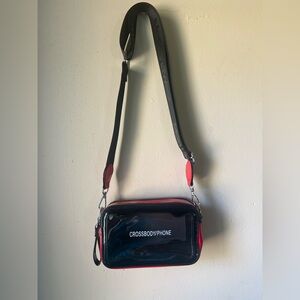 MountainWest Black and Red Crossbody Bag
